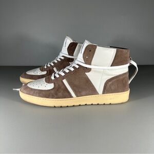 Collegium Pillar Destroyer High Top Suede Leather Sneakers
